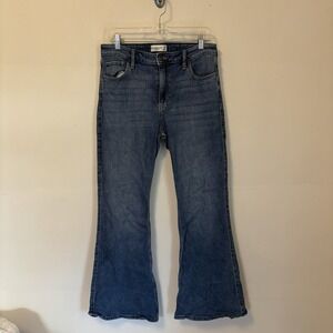 Abercrombie & Fitch Vintage Flare High Rise Jean Women's 30/10 Medium Wash